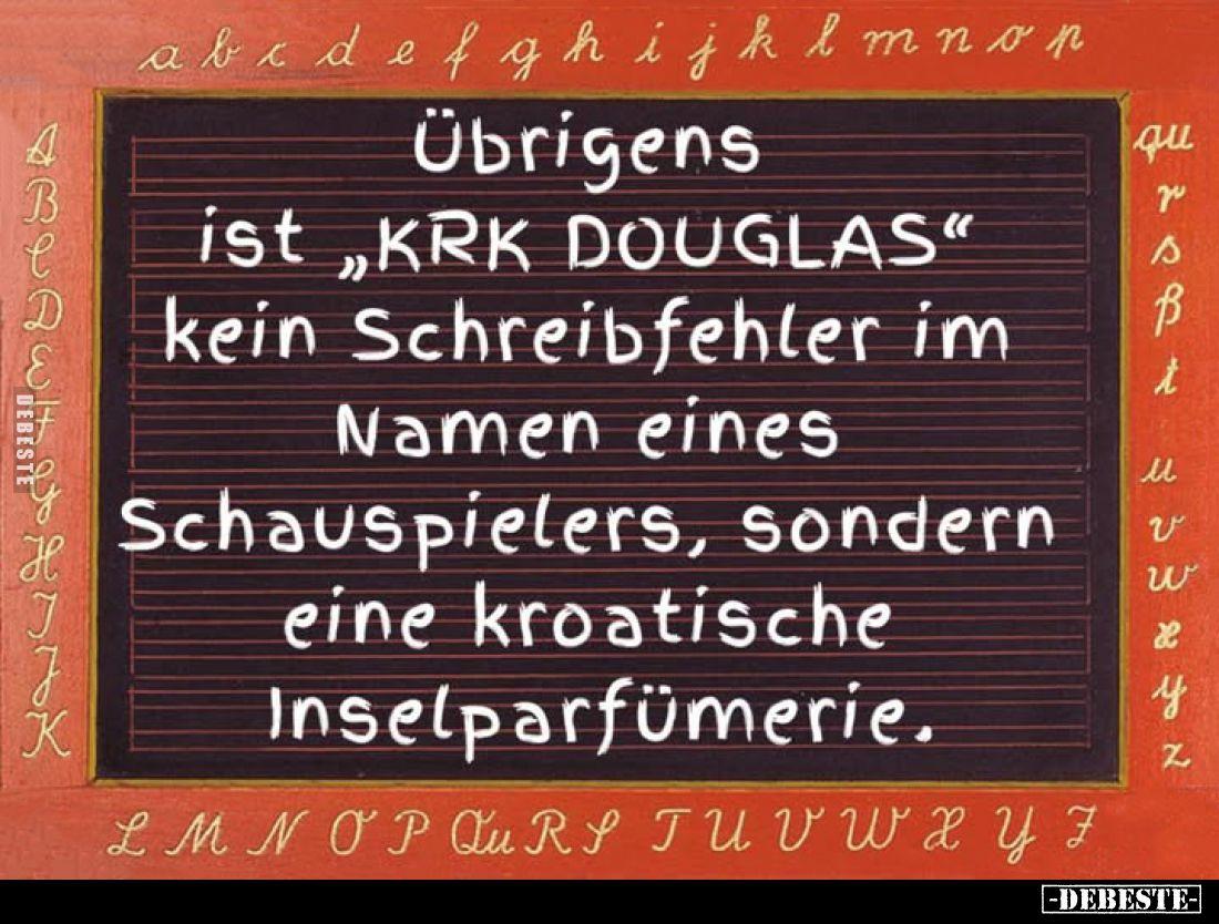 Übrigens ist "KRK DOUGLAS" kein Schreibfehler im Namen eines Schauspielers, sondern eine kroatische Inselparfümerie...