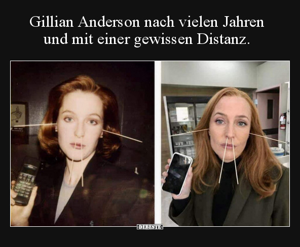 Gillian Anderson nach vielen Jahren und mit einer.. - Lustige Bilder | DEBESTE.de