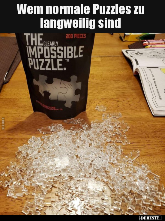 Wem normale Puzzles zu langweilig sind.. - Lustige Bilder | DEBESTE.de