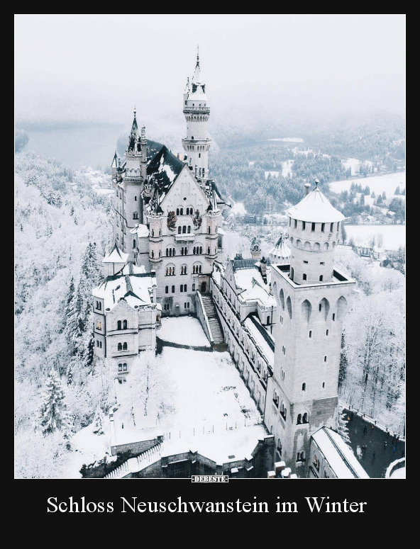 Schloss Neuschwanstein im Winter.. - Lustige Bilder | DEBESTE.de