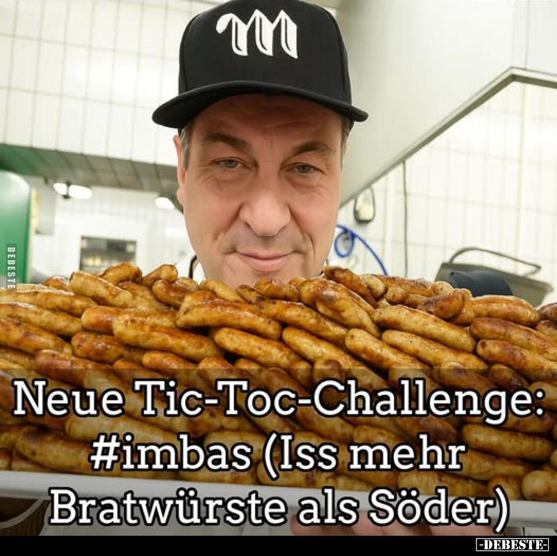 Neue Tic-Toc-Challenge: #imbas (Iss mehr Bratwürste als Söder)
