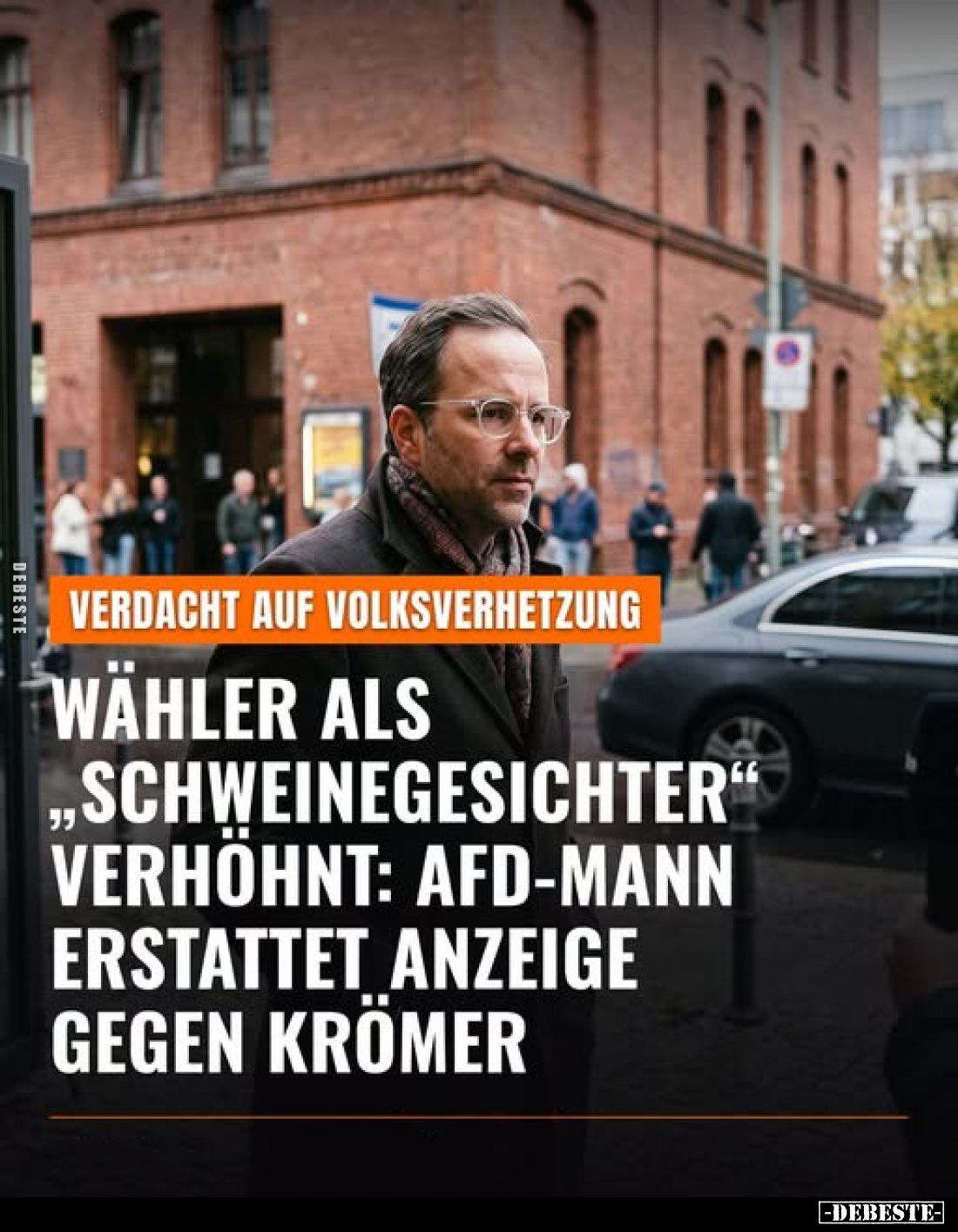 Verdacht auf Volksverhetzung
-
Wähler als „Schweinegesichter" verhöhnt: AfD-Mann erstattet Anzeige gegen Krömer
