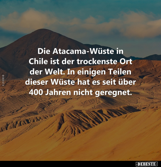 Die Atacama-Wüste in Chile.. - Lustige Bilder | DEBESTE.de