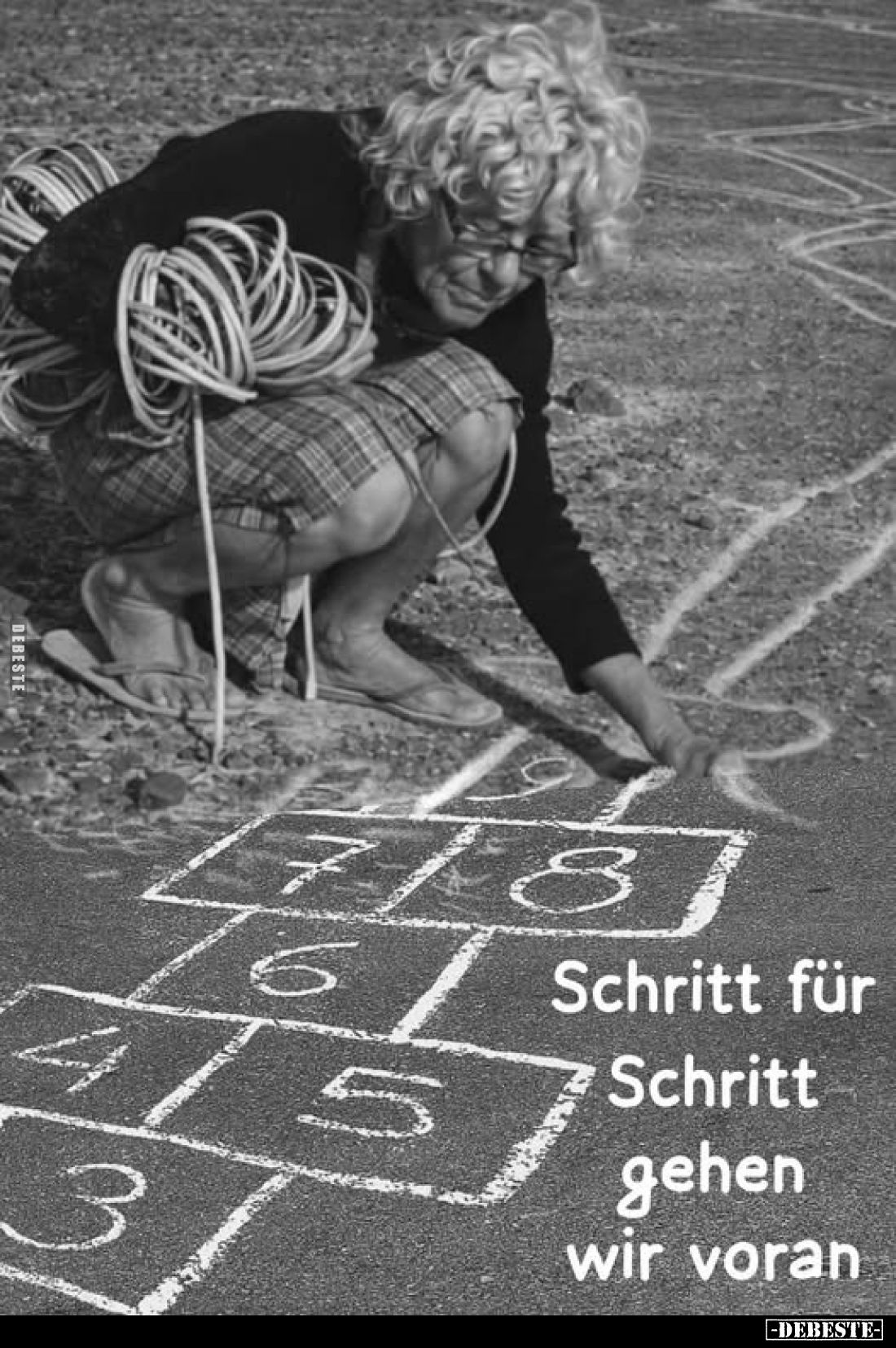 Schritt für Schritt gehen wir voran