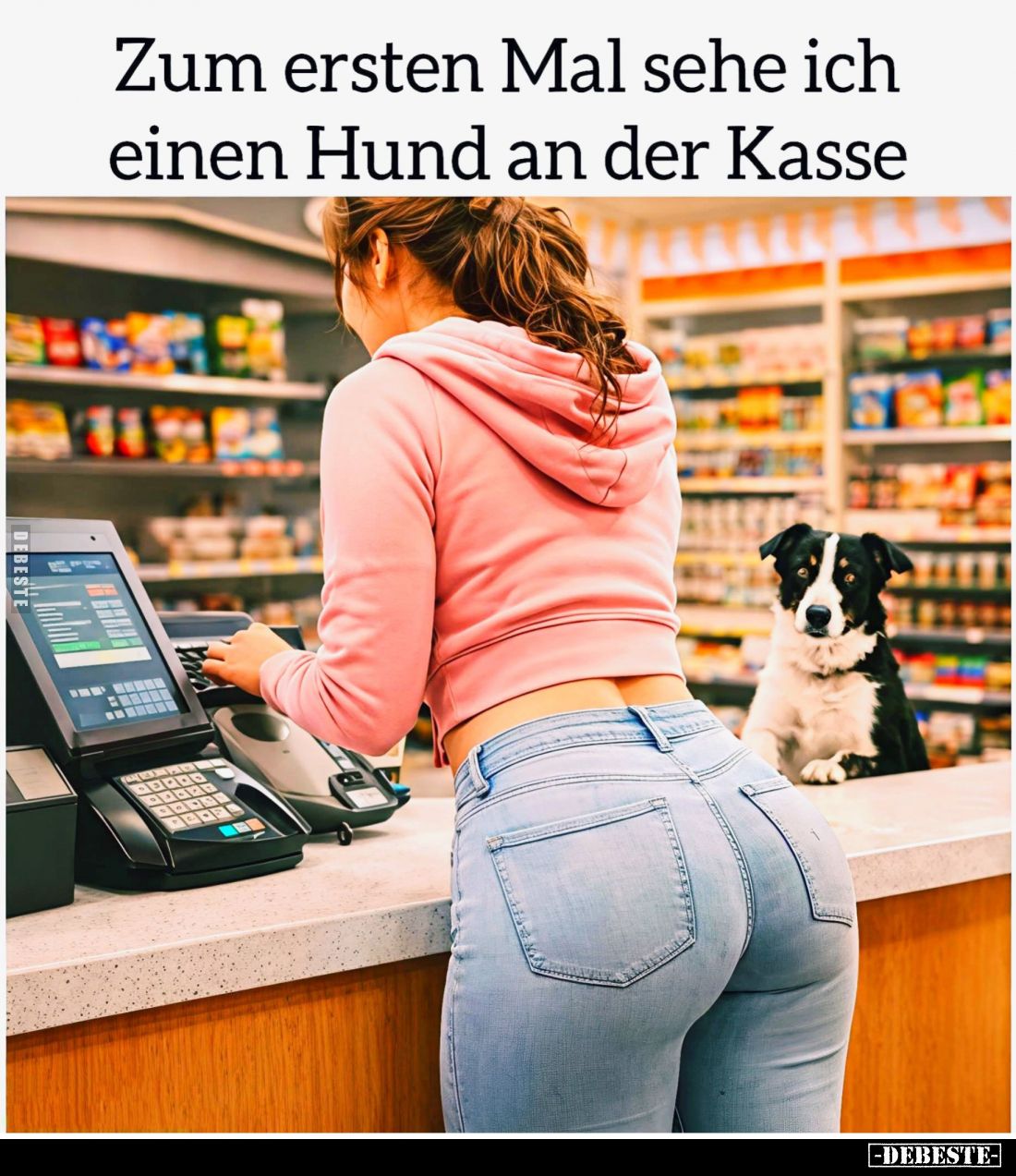 Zum ersten Mal sehe ich einen Hund an der Kasse... - Lustige Bilder | DEBESTE.de