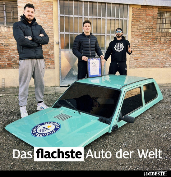 Das flachste Auto der Welt.. - Lustige Bilder | DEBESTE.de