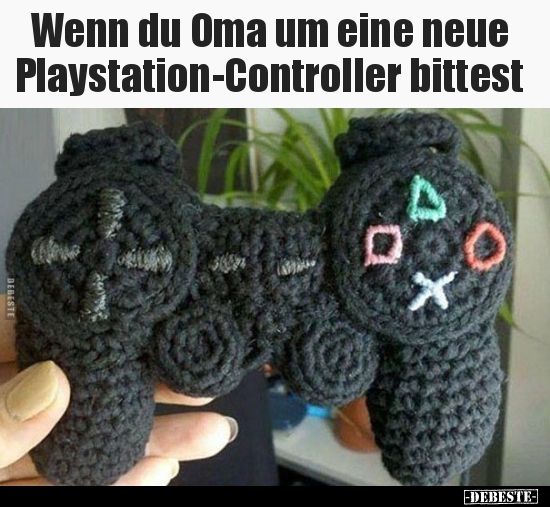 Wenn du Oma um eine neue Playstation-Controller.. - Lustige Bilder | DEBESTE.de