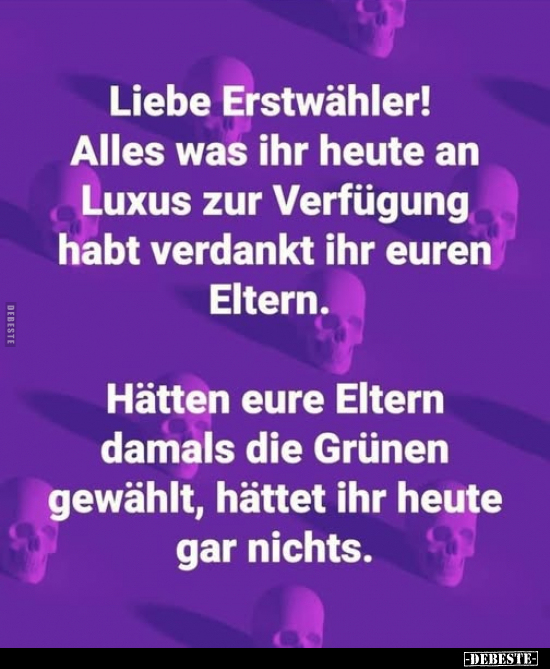 Liebe, Heute, Eltern, Damals, Die Grünen