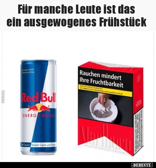 Für manche Leute ist das ein ausgewogenes Frühstück.. - Lustige Bilder | DEBESTE.de