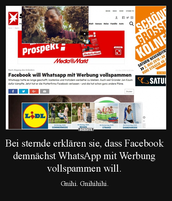 Bei sternde erklären sie, dass Facebook... - Lustige Bilder | DEBESTE.de