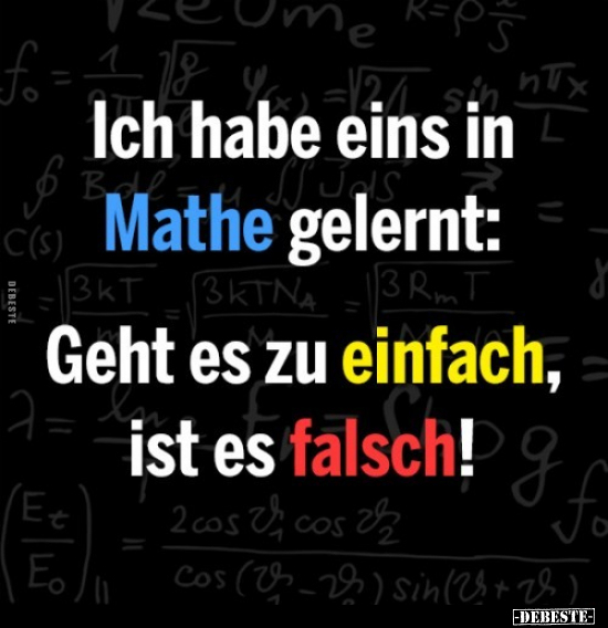 Ich habe eins in Mathe gelernt.. - Lustige Bilder | DEBESTE.de