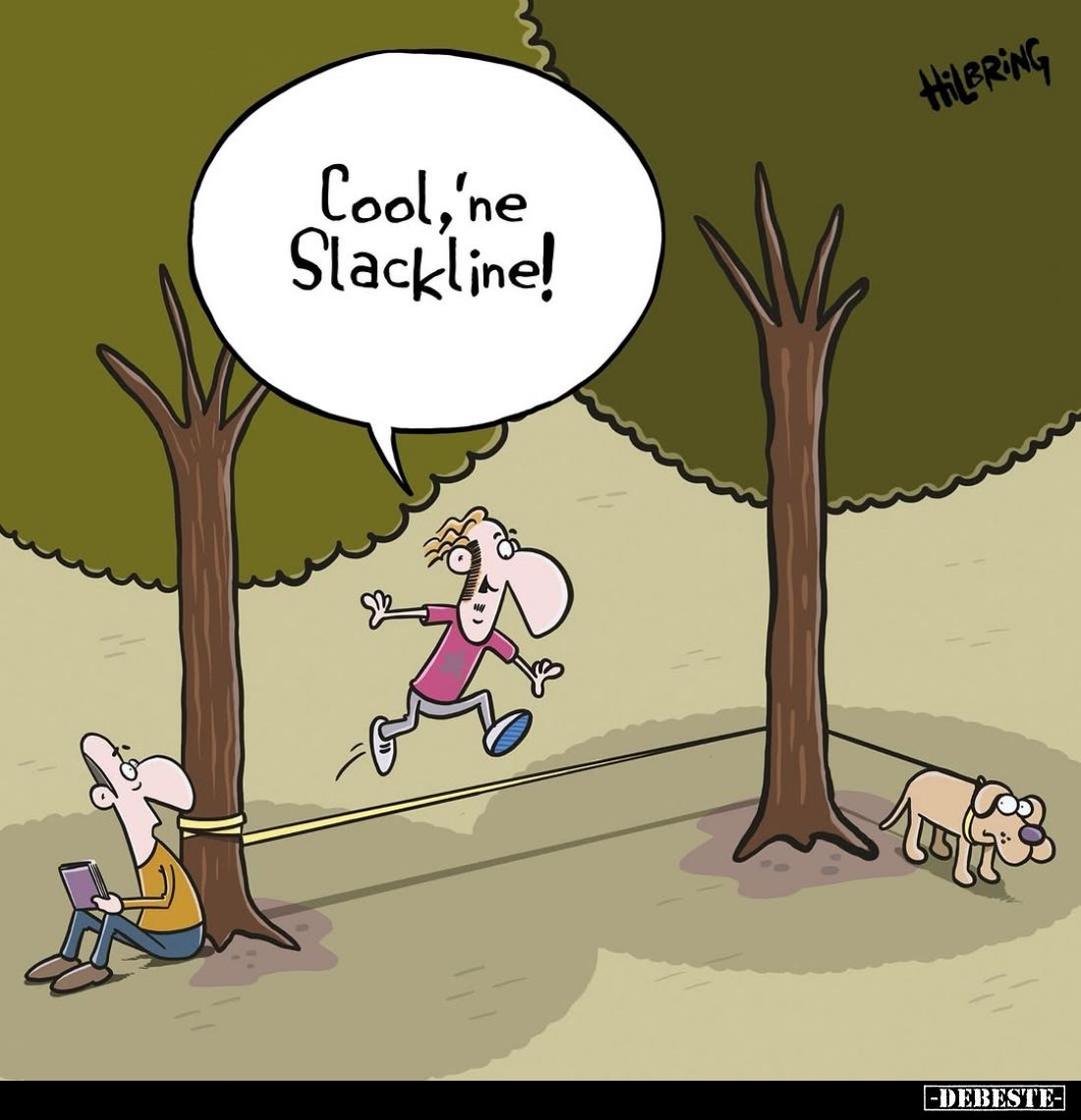 Cool, 'ne Slackline