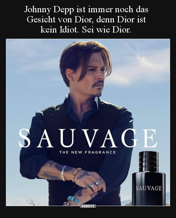 Johnny Depp ist immer noch das Gesicht von Dior, denn Dior.. - Lustige Bilder | DEBESTE.de