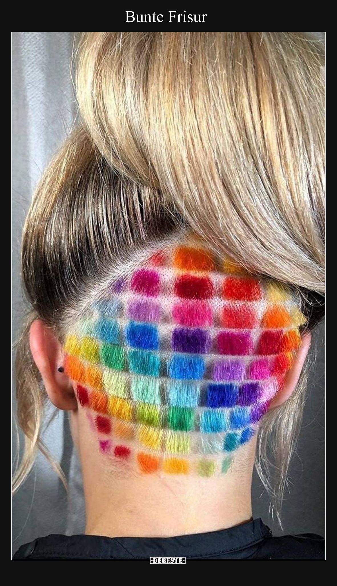 Bunte Frisur