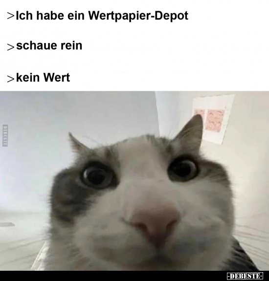 Ich habe ein Wertpapier-Depot - schaue rein - kein Wert