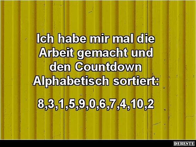 Ich habe mir mal die Arbeit gemacht und den Countdown.. - Lustige Bilder | DEBESTE.de