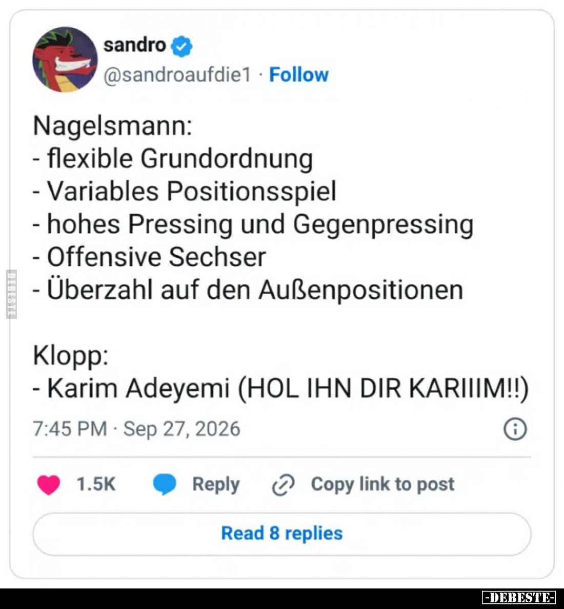 Nagelsmann: - flexible Grundordnung - Variables Positionsspiel - hohes Pressing und Gegenpressing - Offensive Sechser - Überz...