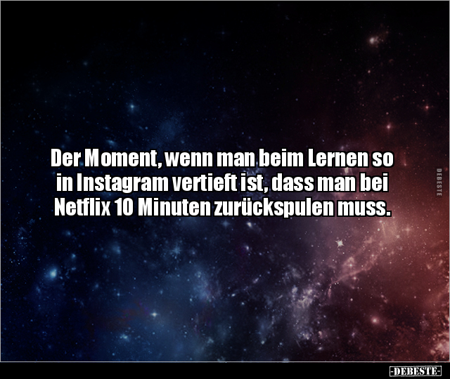 Der Moment, wenn man beim Lernen so in Instagram vertieft.. - Lustige Bilder | DEBESTE.de