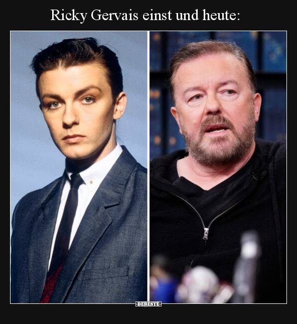 Ricky Gervais einst und heute.. - Lustige Bilder | DEBESTE.de