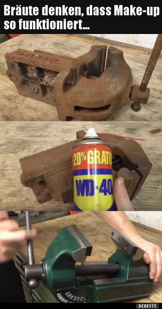Bräute denken, dass Make-up so funktioniert...