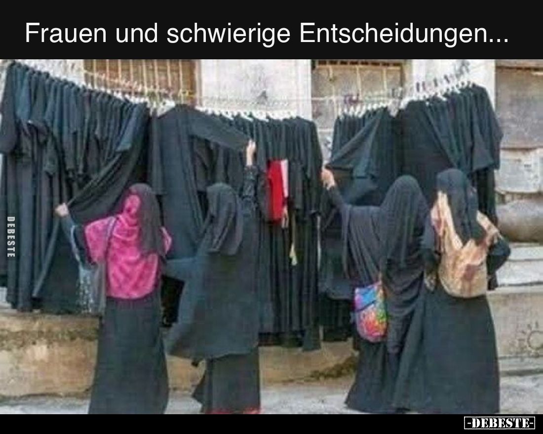 Frauen und schwierige Entscheidungen
