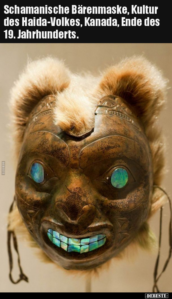 Schamanische Bärenmaske, Kultur des Haida-Volkes, Kanada.. - Lustige Bilder | DEBESTE.de