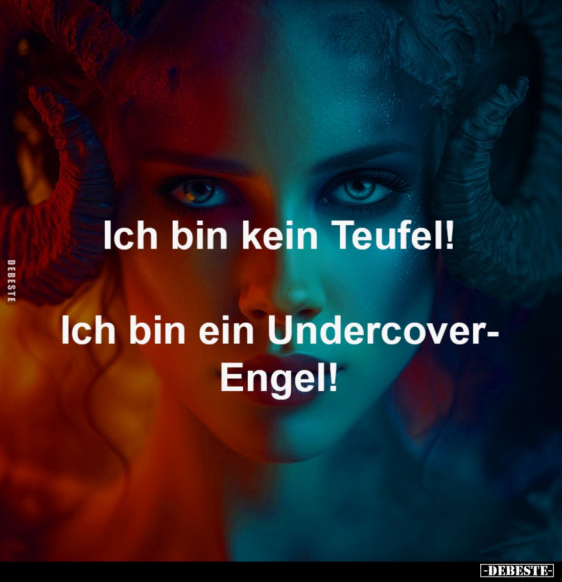 Ich bin kein Teufel!

Ich bin ein Undercover-
Engel!