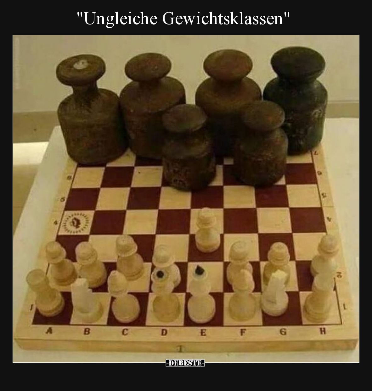 "Ungleiche Gewichtsklassen"