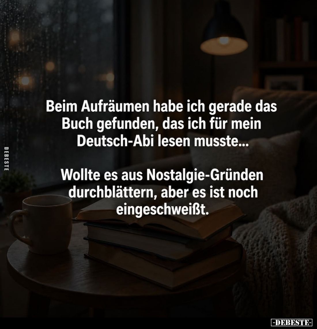 Beim Aufräumen habe ich gerade das Buch gefunden, das ich für mein Deutsch-Abi lesen musste...
Wollte es aus Nostalgie-Gründ...
