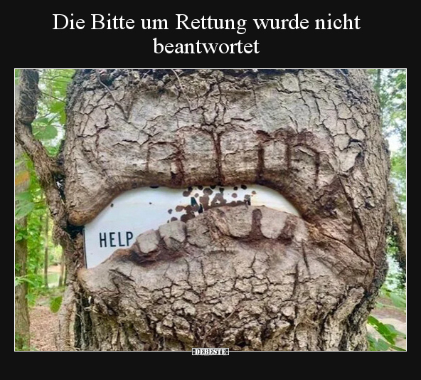 Die Bitte um Rettung wurde nicht beantwortet.. - Lustige Bilder | DEBESTE.de