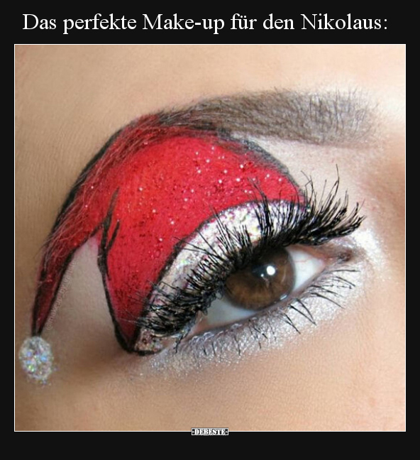 Das perfekte Make-up für den Nikolaus.. - Lustige Bilder | DEBESTE.de