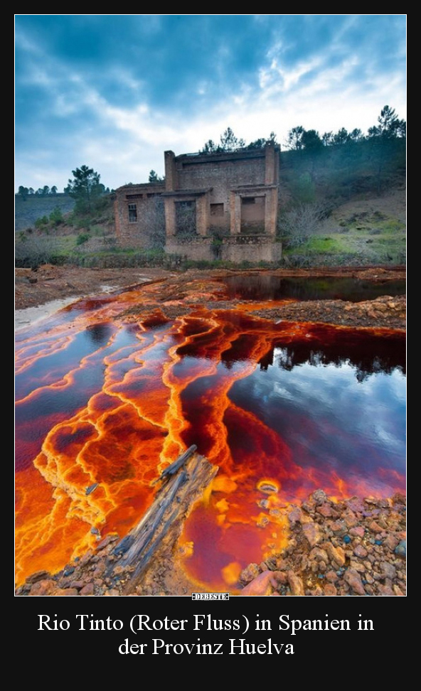 Rio Tinto (Roter Fluss) in Spanien in der Provinz Huelva.. - Lustige Bilder | DEBESTE.de