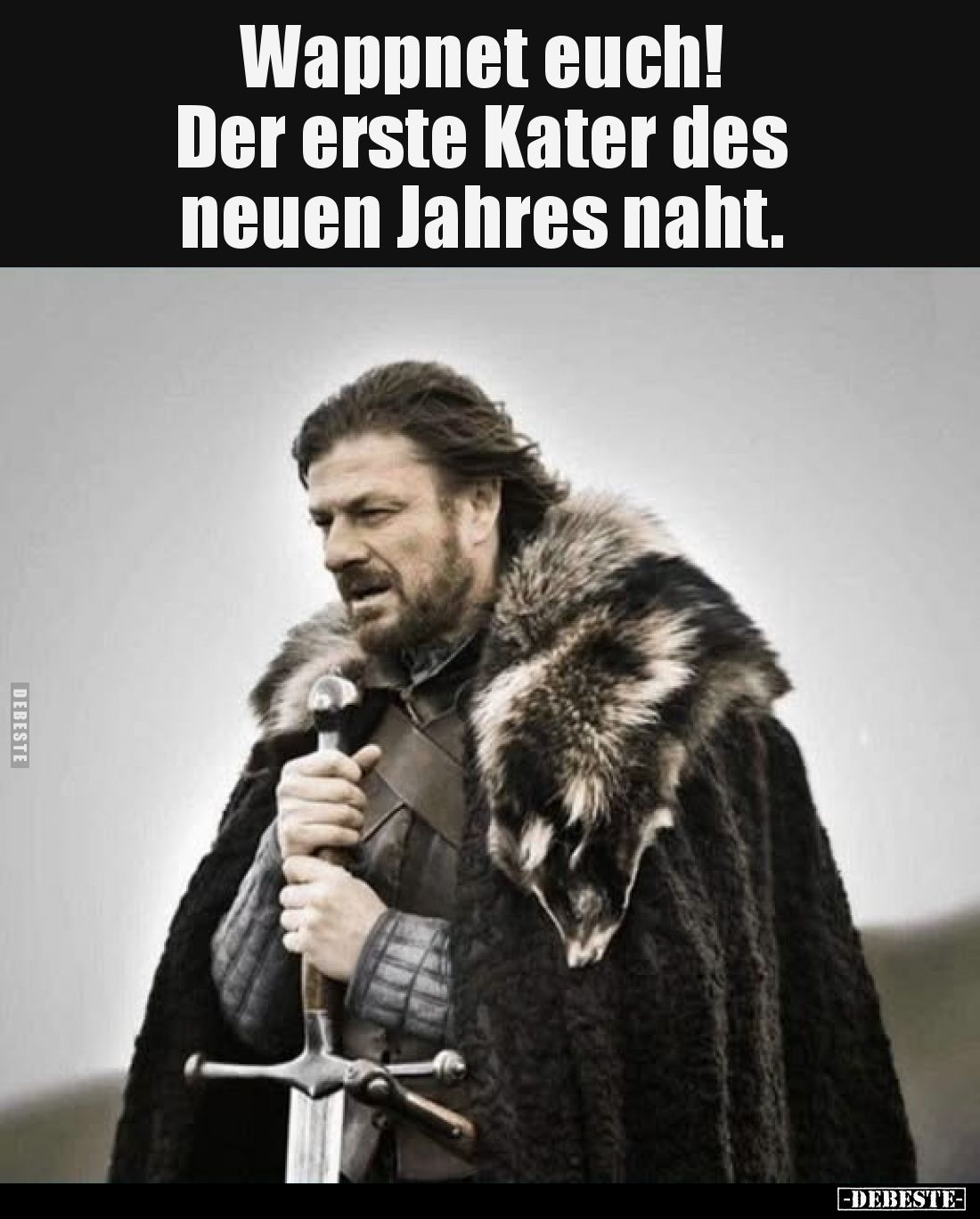 Wappnet euch! Der erste Kater des neuen Jahres naht.