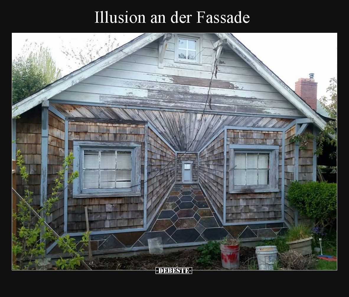 Illusion an der Fassade