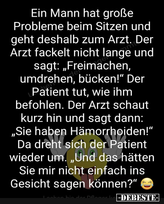 Patient beim Arzt - Lustige Bilder | DEBESTE.de