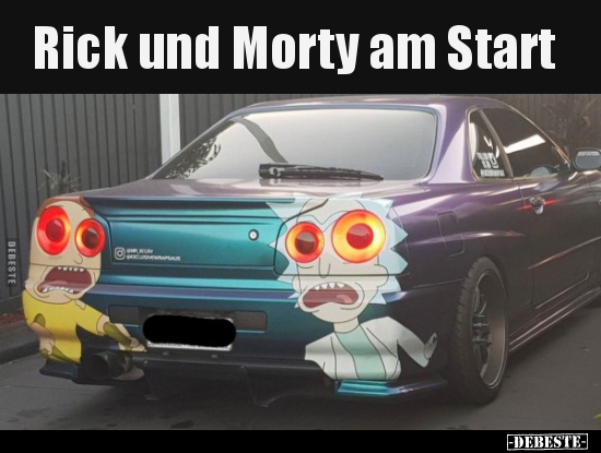 Rick und Morty am Start..