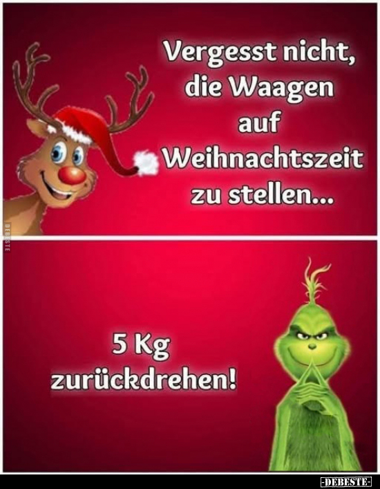 Vergesst nicht, die Waagen auf Weihnachtszeit.. - Lustige Bilder | DEBESTE.de