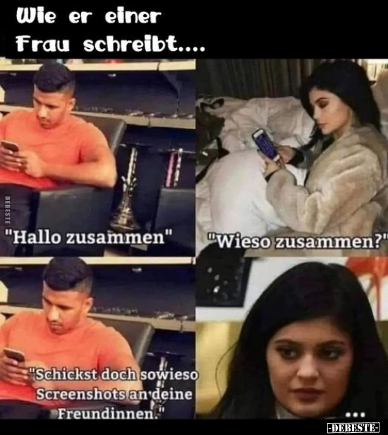 Wie er einer Frau schreibt.. - Lustige Bilder | DEBESTE.de