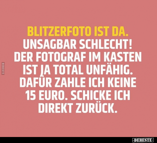 Blitzerfoto ist da. Unsagbar schlecht!.. - Lustige Bilder | DEBESTE.de