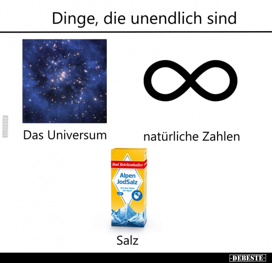 Dinge, die unendlich sind..