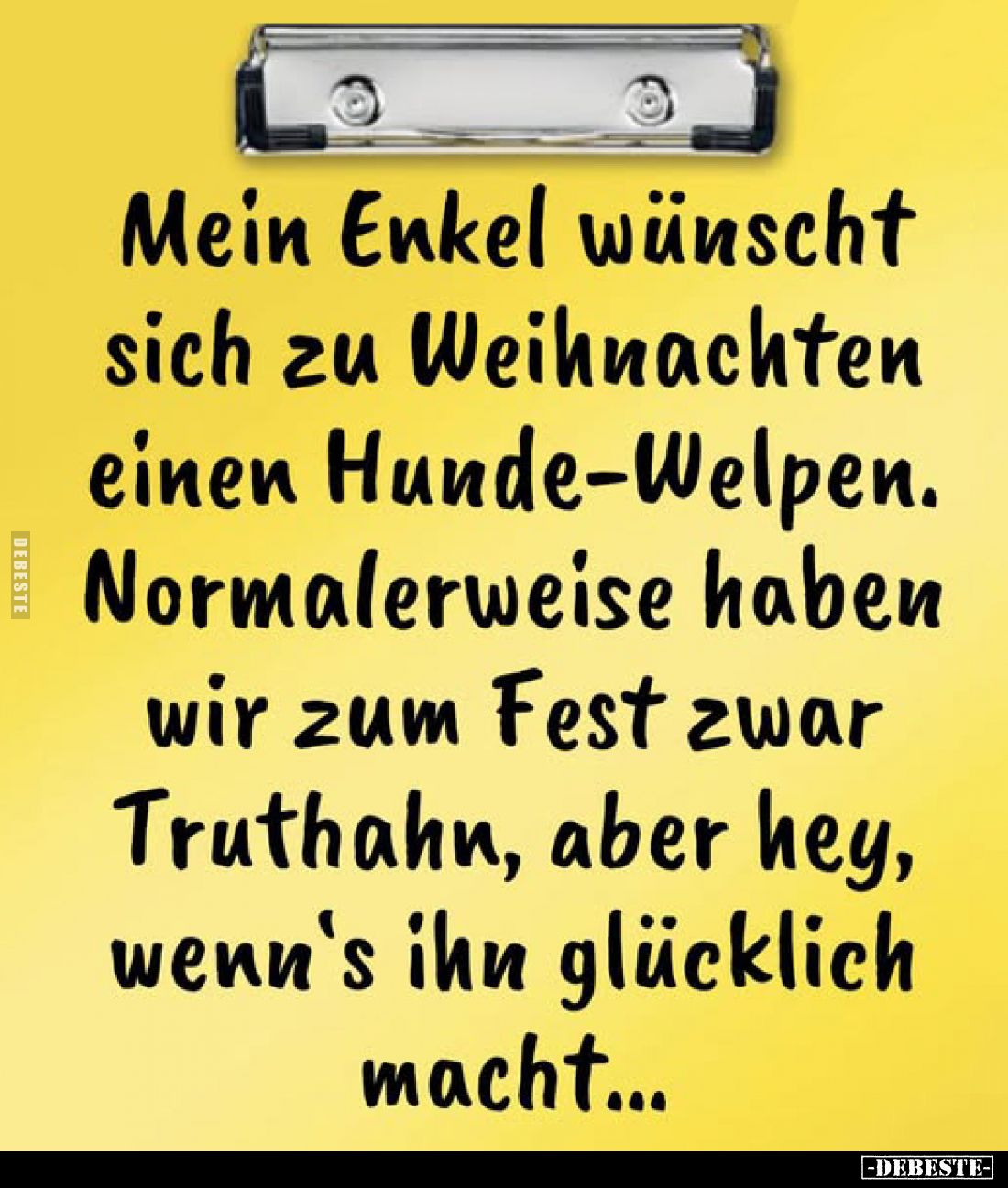 Mein Enkel wünscht sich zu Weihnachten... - Lustige Bilder | DEBESTE.de