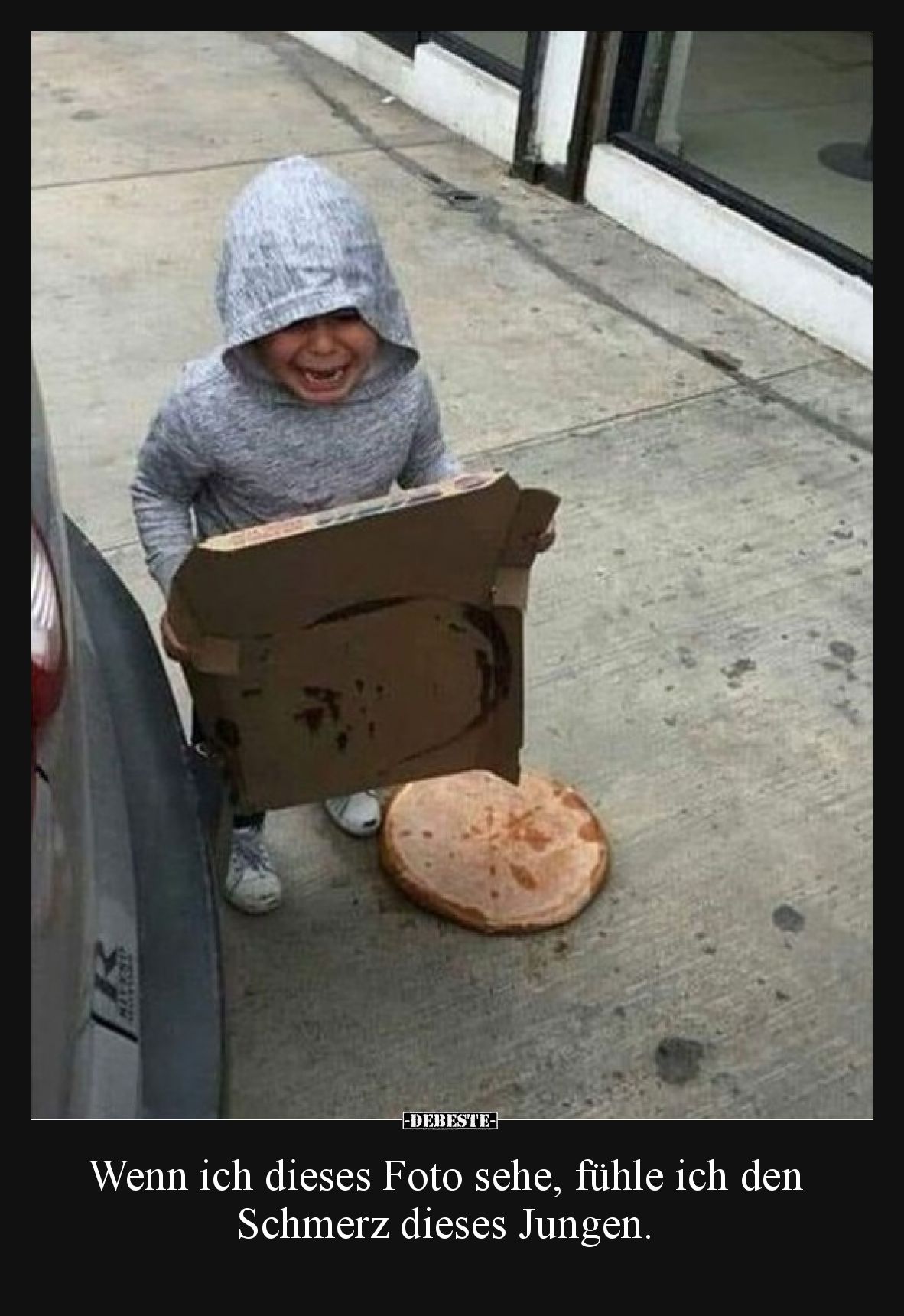 Wenn ich dieses Foto sehe, fühle ich den Schmerz dieses Jungen.