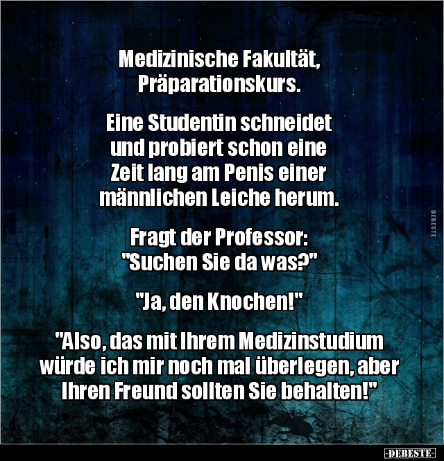 Medizinische Fakultät, Präparationskurs.. - Lustige Bilder | DEBESTE.de