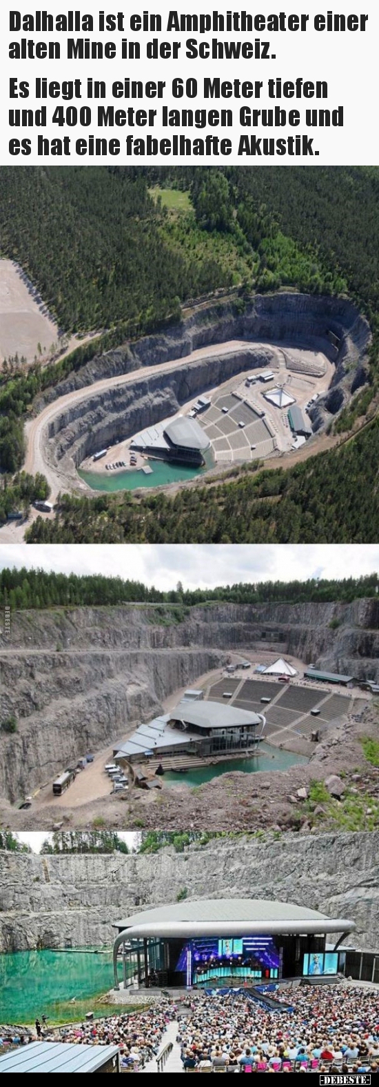 Dalhalla ist ein Amphitheater einer alten Mine in der..