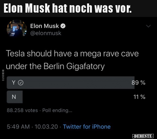Elon Musk hat noch was vor...
