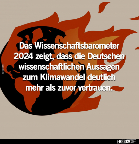 Das Wissenschaftsbarometer 2024 zeigt.. - Lustige Bilder | DEBESTE.de