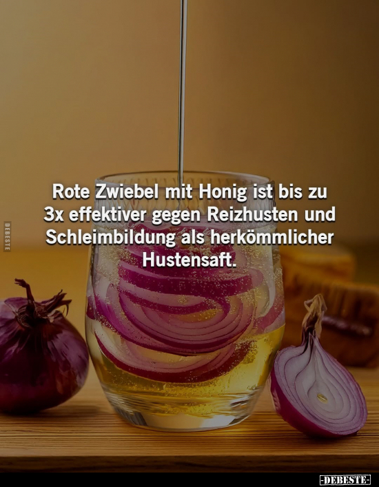 Zwiebel, Honig, Hustensaft