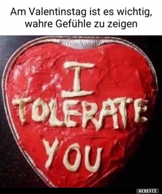 Am Valentinstag ist es wichtig, wahre Gefühle zu zeigen.. - Lustige Bilder | DEBESTE.de