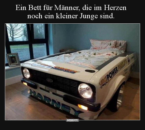 Ein Bett für Männer, die im Herzen noch ein kleiner Junge.. - Lustige Bilder | DEBESTE.de