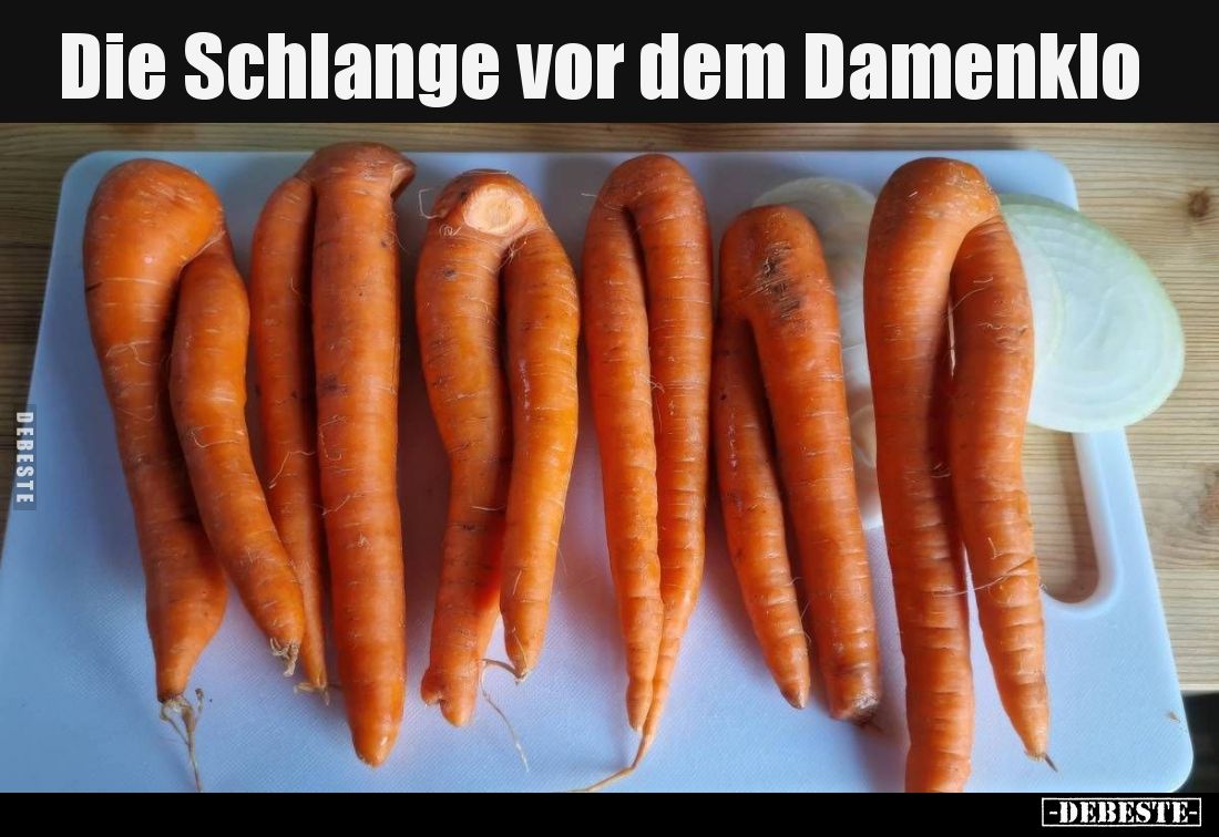 Die Schlange vor dem Damenklo..